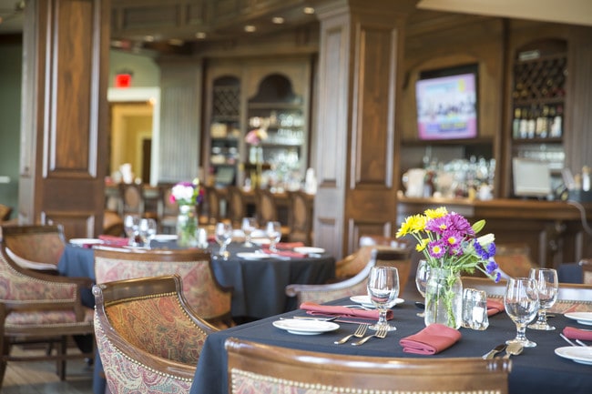 Fine dining available at the clubhouse