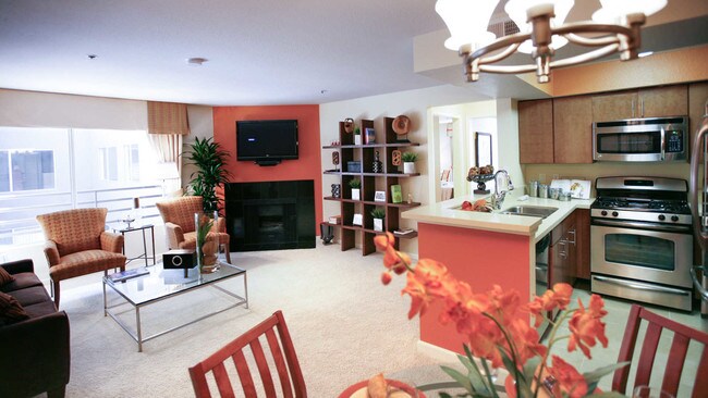 Living Room with Fireplace