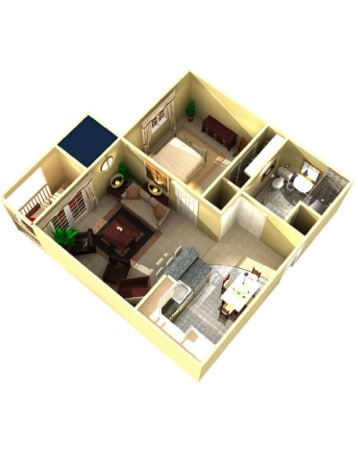 One Bedroom - O’Fallon Hills Senior Apartments