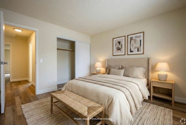 2BR, 2BA Bedroom (staged)