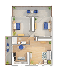 Sycamore | 2-Bedroom Floorplan
