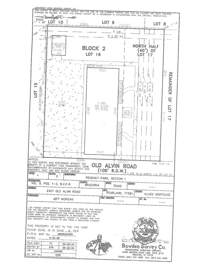 Other - Survey - 2407 Old Alvin Rd