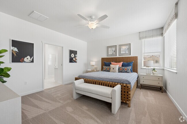 Plan 2 Alt 3BR, 2.5BA - 1,586SF - Primary Bedroom