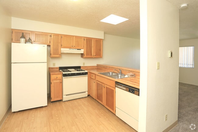 1BR 1BA- Kitchen - Sunrise Apartments