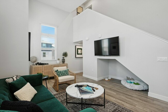 Living Room - Maven on Broadway Apartments