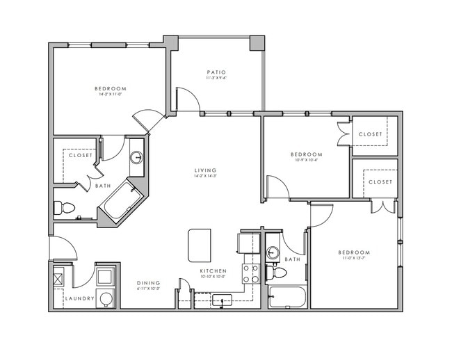 E Plan with Patio - Milestone at Mission Ridge