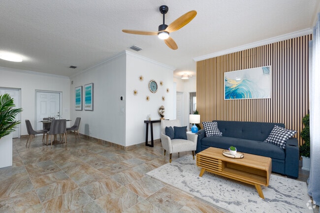 2BR, 2BA - 1,100SF - Living Room/Dining Room - 171 24th St