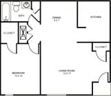 1BR/1BA