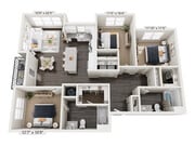 C1a floor plan Camellia at One Nexton