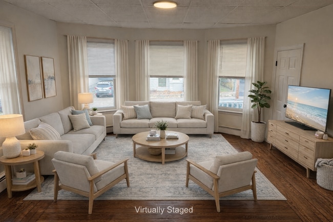 Living Room staged - 72 Darling St Unit Apt 1.