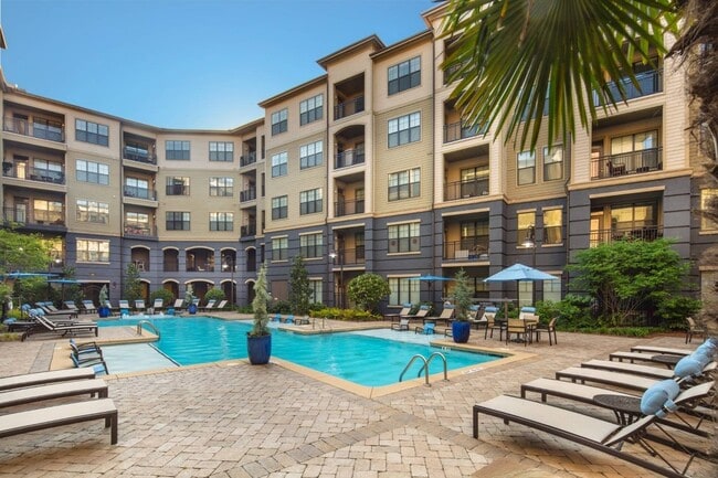 Resort-Style Pool with In-Water Loungers