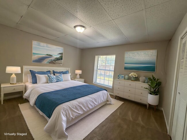 Step into comfort at Arbor Terrace. This beautifully designed bedroom features elegant decor and ample natural light, creating a serene retreat. Perfect for relaxation or rejuvenation-schedule your visit today and see it for yourself!