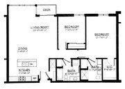 2 Bed / 2 Bath - 1,302 SF
