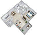 1x1 650 SqFt Renovated