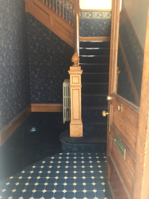 Foyer, Stairs to Second Floor - 204 Crawford Ave Townhome