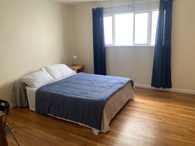 Bedroom #1 with hardwood floors. - 1337 Cornell Ave Unit 2BD 1BA Upstairs