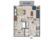 S2: Studio | 1BA | 478 SF