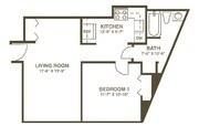 1BR/1BA