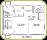 1BR/1BA