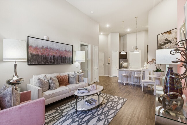 2BD, 2BA - 1137SF - Living Room - Capitol at Stonebriar