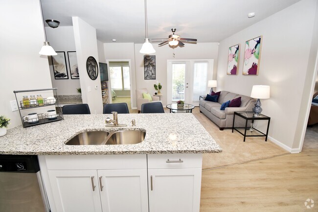 Kitchen and Living Room - GRANDVIEW AT CLEAR POND APARTMENTS