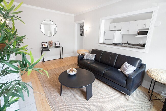 1BDR - Living Room - 195 Cathedral Apartment