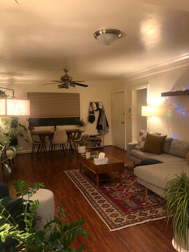 View of Living Room & Dining Area from Kitchen - 910 North Vendome Street Unit 910 Vendome