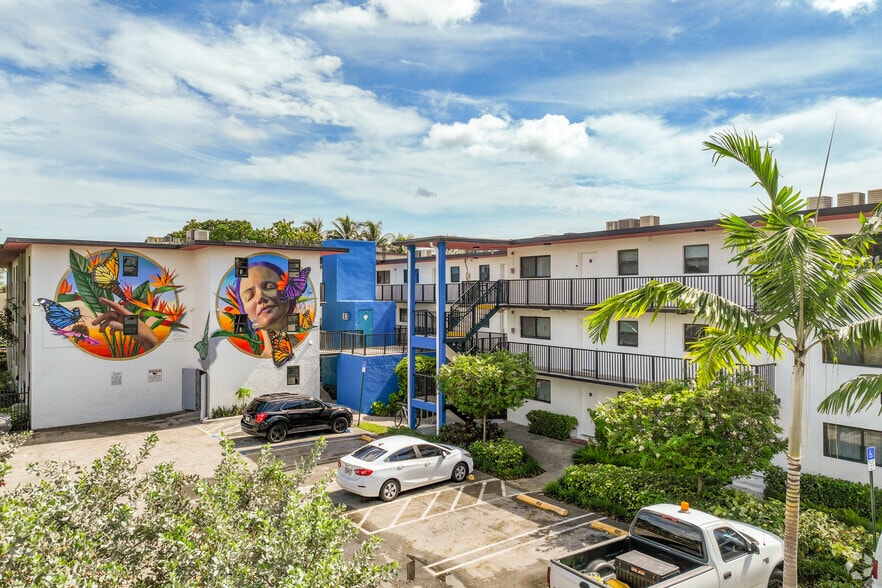 Entrance Butterfly Mural