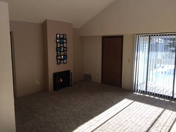 Fireplace with Accent Wall