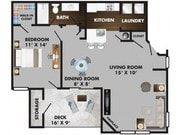 Bel-Aire with Deck - 1 Bed 1 Bath