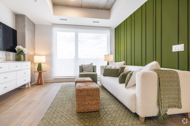 1 chambre, 1 salle de bain - 550 pi2 - Salon - Carlton West
