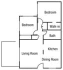 2BR/1BA