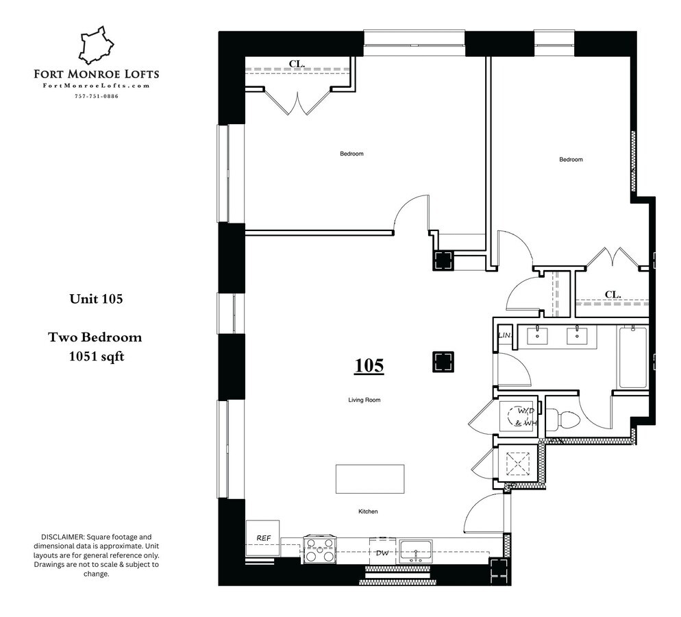 Fort Monroe Lofts (150) - Fort Monroe Lofts (150) Unit 105