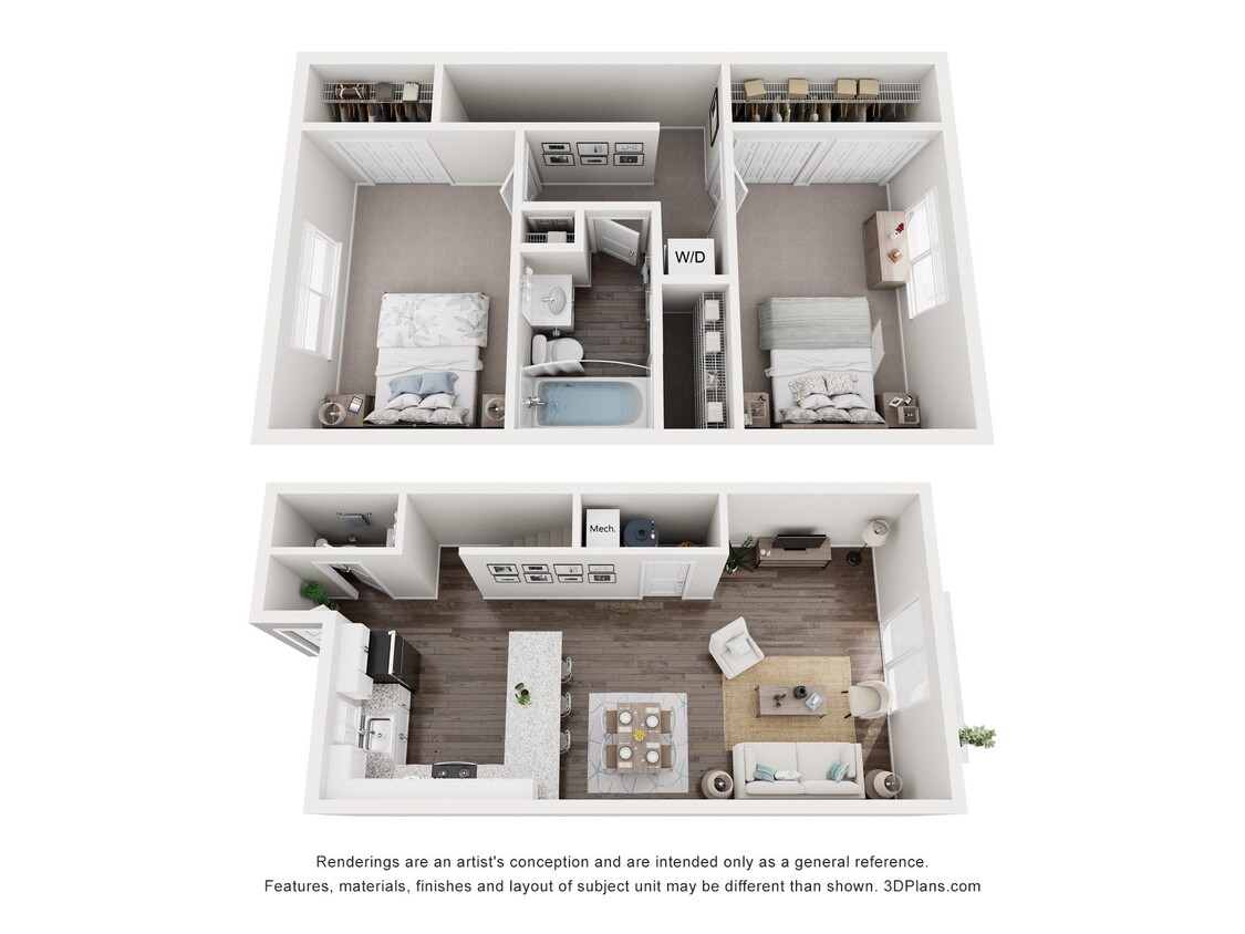 Floor Plan - The Towne, Renovated