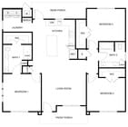 CC1 floor plan Cottages at Brightleaf