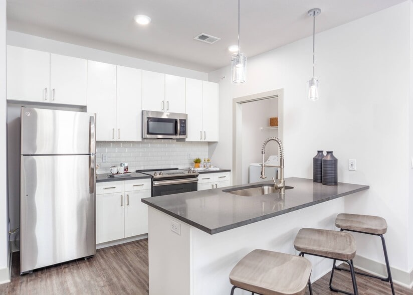 Quartz Countertops in Phase 2 Apartments