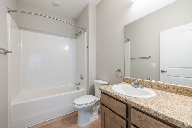 3BR, 2BA - 1,275SF - Primary Bathroom