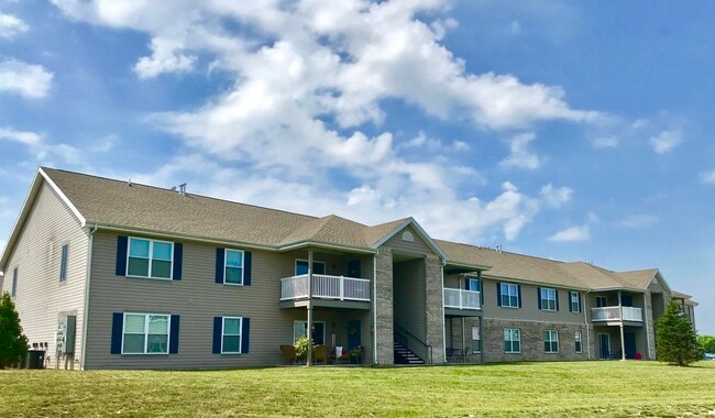 Cypress 2x2 Apartment Building Exterior - Hawthorne Garden Apartments