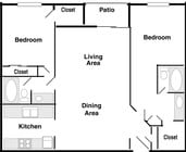 2BR/2BA