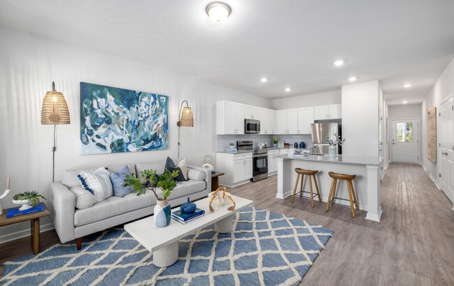 Sala de estar - Creekside Cottages