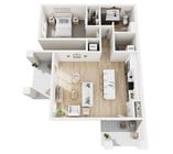 Floor Plan 1D | Seasons at Elgin | Apartments in Elgin, IL