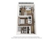 608 SF studio apartment that blends comfort, refinement, and a sense of arrival.