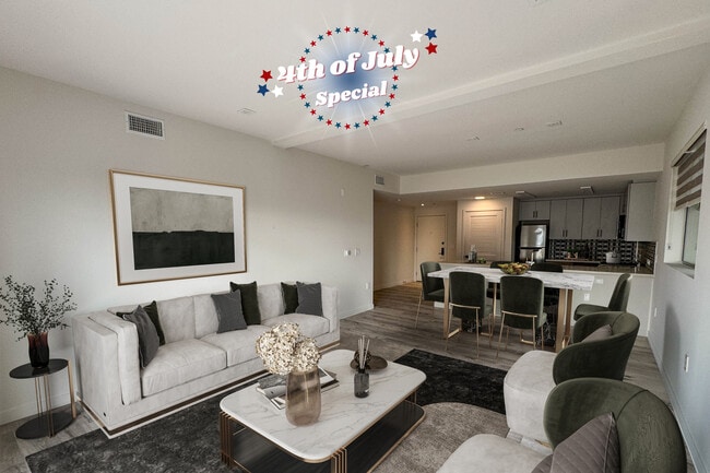 2 BR, 2 BA - Living Room (La Brea) - Legacy Tamarind Apartments