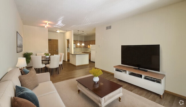 Two Bedroom Living Room - Kitchen - Cedrics Landing Rental