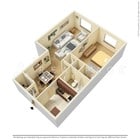 Junior Una habitación Un baño A