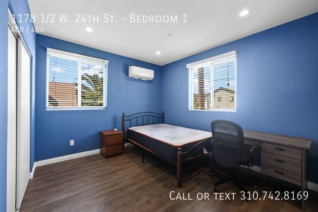 Photo - 1178 1/2 W. 24th St.-Bedroom 1 Apartment Unit Bedroom 1