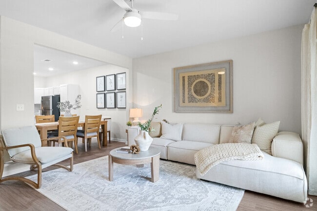 2BR, 2BA - 1172SF - Living Room - Landmark at NinetyNine