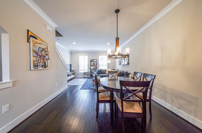 Second floor, dining room and living room - 1309 S Quinn St
