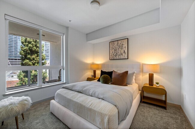 Spacious Bedroom at G12 Apartments in Los Angeles, CA 90015