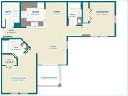 2BR/2BA